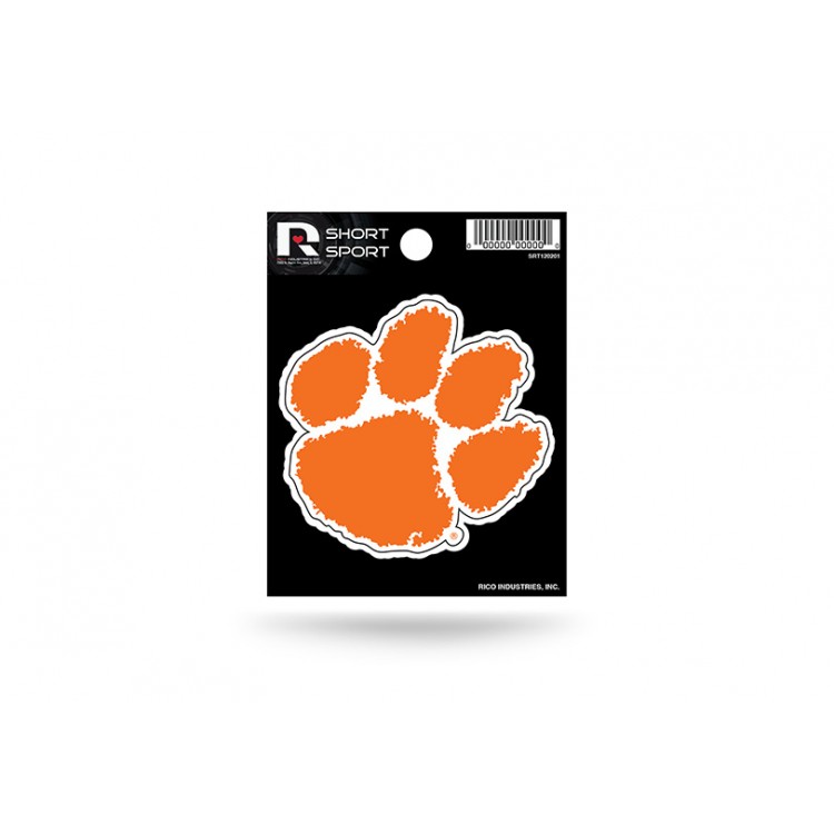 SRT120201 3 x 3 in. Clemson Tigers Short Sport Decal