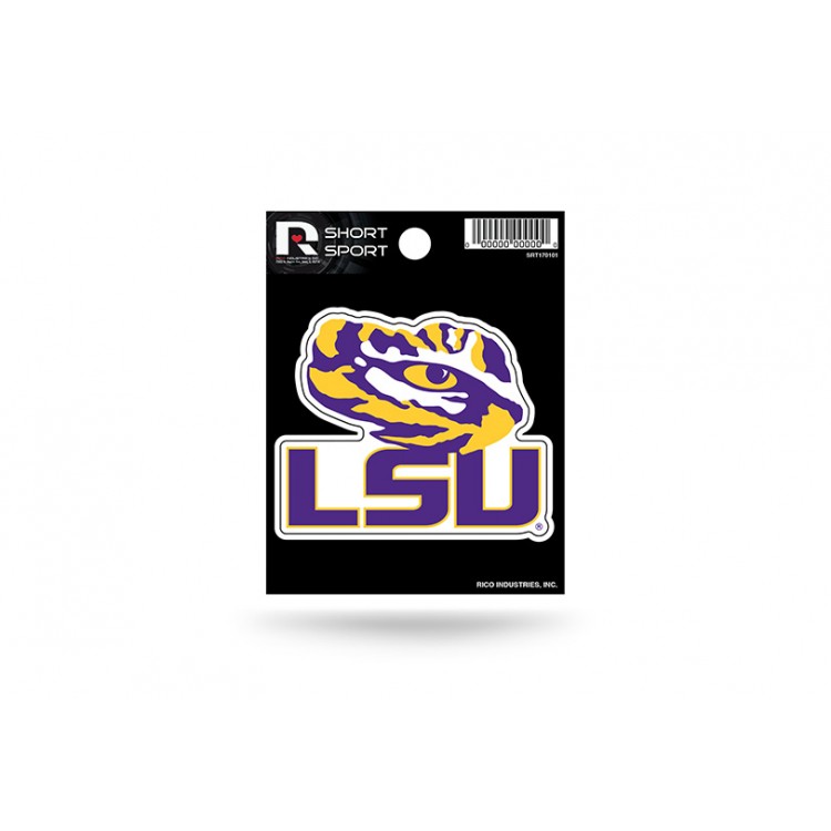 SRT170101 3 x 3 in. LSU Tigers Short Sport Decal