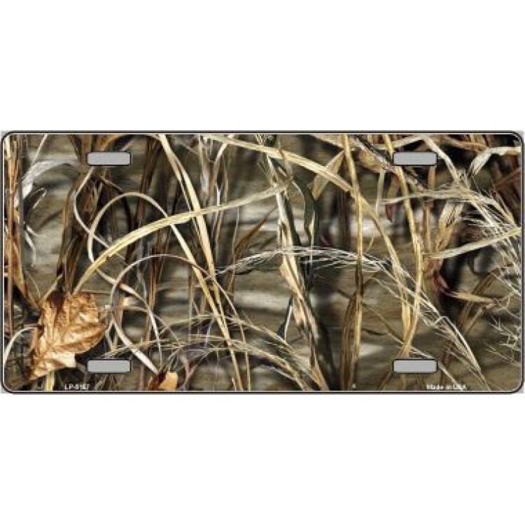 LP-5157 6 x 12 in. Camouflage Sticks Metal License Plate