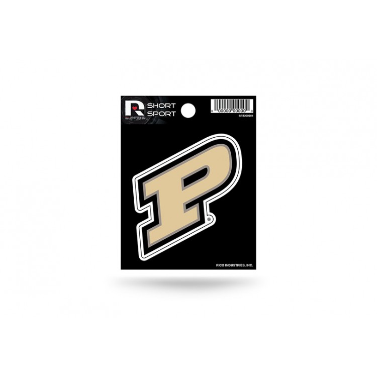 SRT200201 3 x 3 in. Purdue Boilermakers Short Sport Decal