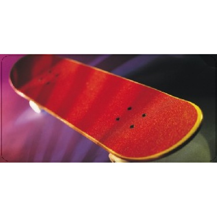 LPO3203 6 x 12 in. Skateboard Photo License Plate