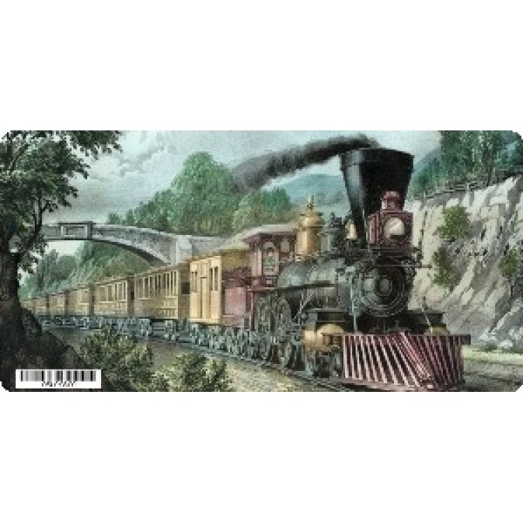 LPO3215 6 x 12 in. Train Photo License Plate