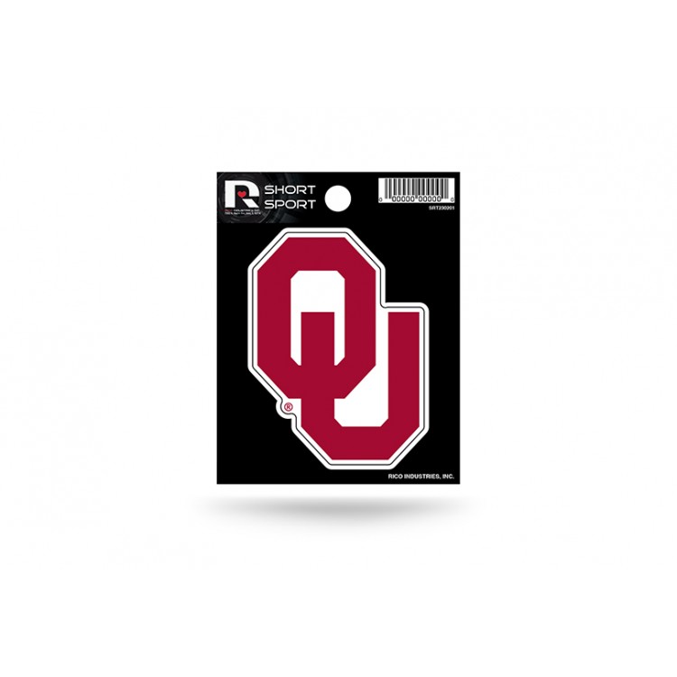 SRT230201 3 x 3 in. Oklahoma Sooners Short Sport Decal