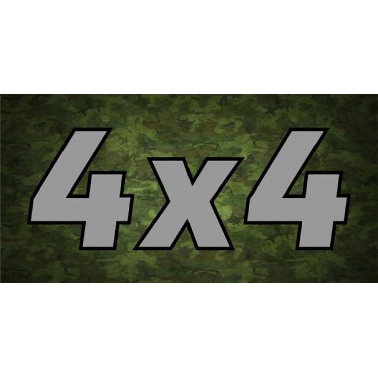 LPO1248 4x4 Camo Photo License Plate