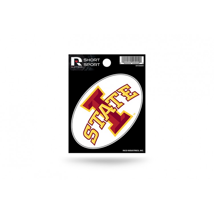 SRT250201 3 x 3 in. Iowa State Cyclones Short Sport Decal