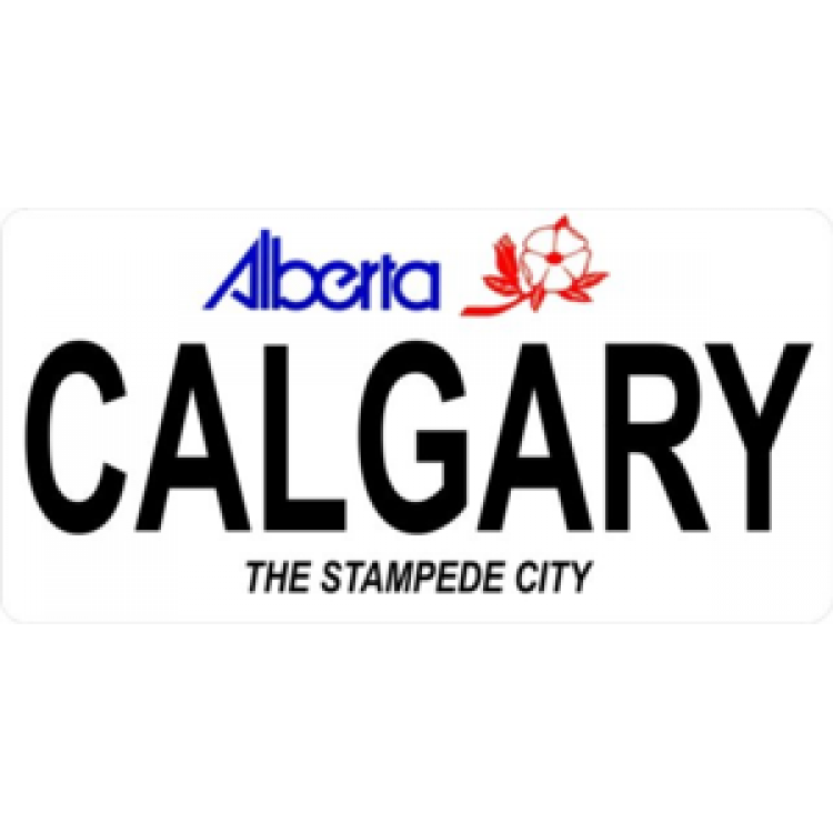 LPO522 Alberta Calgary Photo License Plate