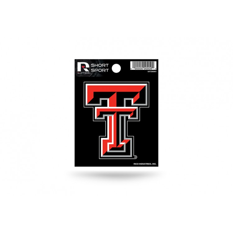 SRT260801 3 x 3 in. Texas Tech Red Raiders Short Sport Decal