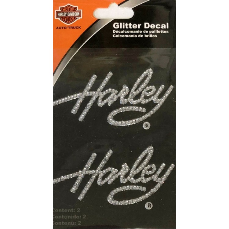 Picture of 212 Main CG000336 3 x 1.5 in. Harley-Davidson Script Bling Decal Kit