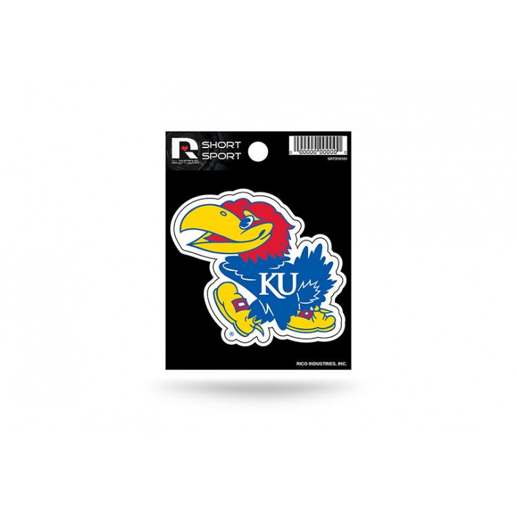 SRT310101 3 x 3 in. Kansas Jayhawks Short Sport Decal