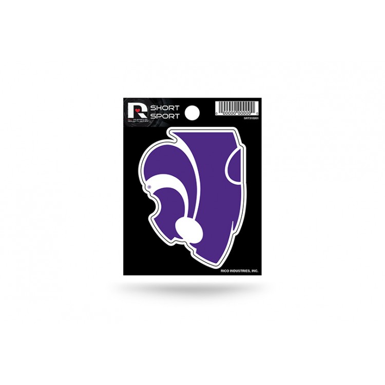 SRT310201 3 x 3 in. Kansas State Wildcats Short Sport Decal