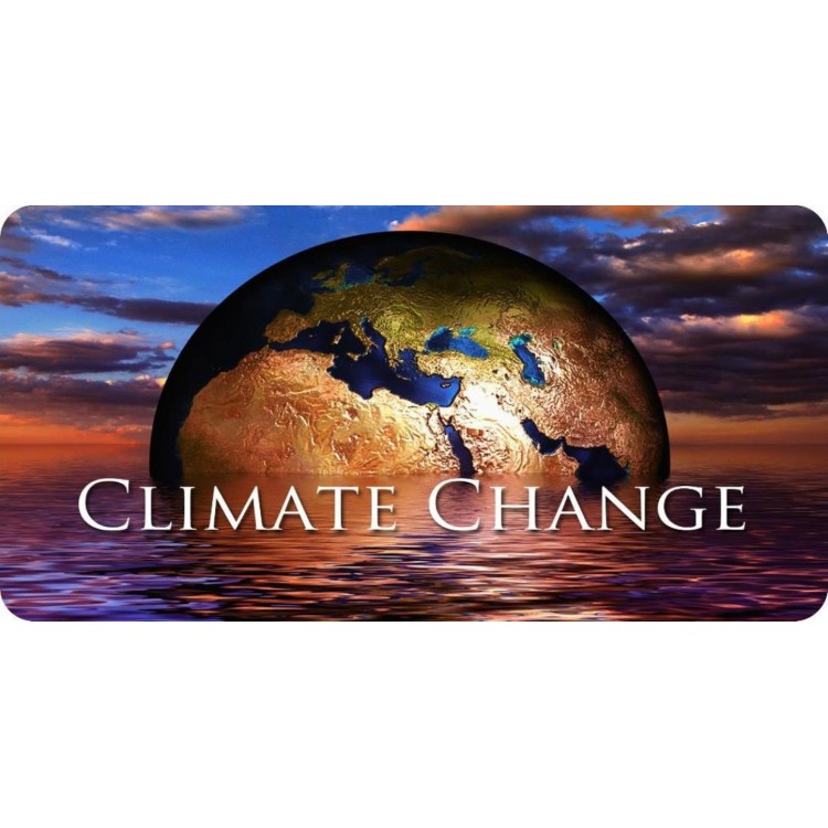 LPO5529 6 x 12 in. Climate Change Photo License Plate