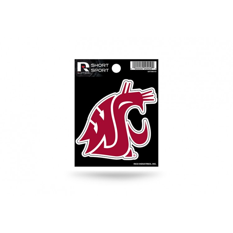 SRT490101 3 x 3 in. Washington State Cougars Short Sport Decal
