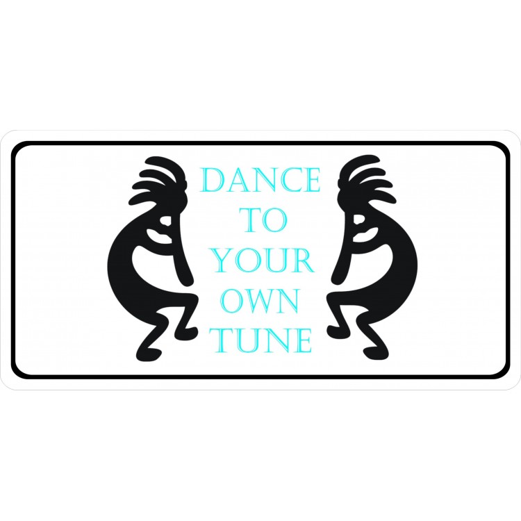 LPO5595 Kokopelli Dance Photo License Plate