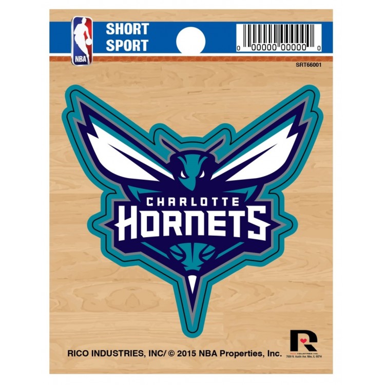 SRT66001 3 x 3 in. Charlotte Hornets Short Sport Decal