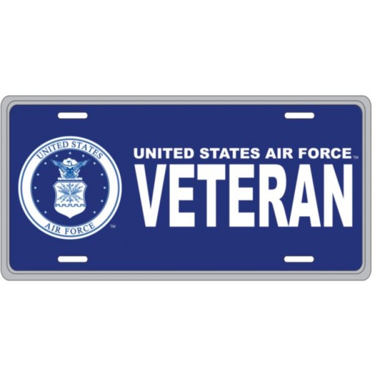 LAF34-2 U.S. Air Force Veteran License Plate