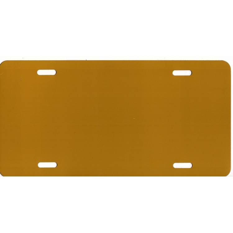 Picture of 212 Main 040MUSTARD 6 x 12 in. Mustard Yellow Aluminium Blank License Plate