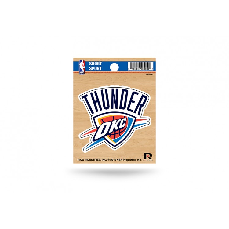 Picture of 212 Main SRT68001 3 x 3 in. Oklahoma City Thunder Short Sport Decal