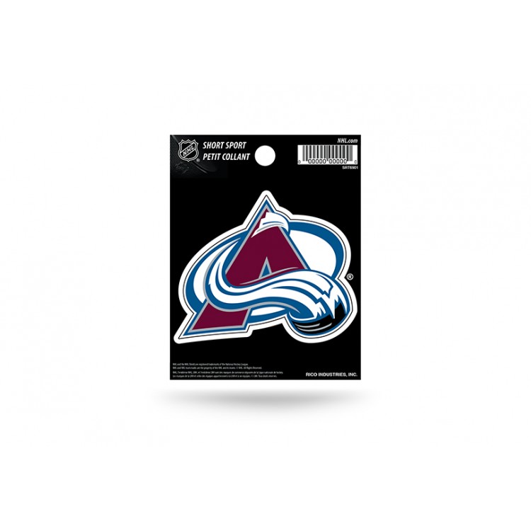 SRT6901 3 x 3 in. Colorado Avalanche Short Sport Decal