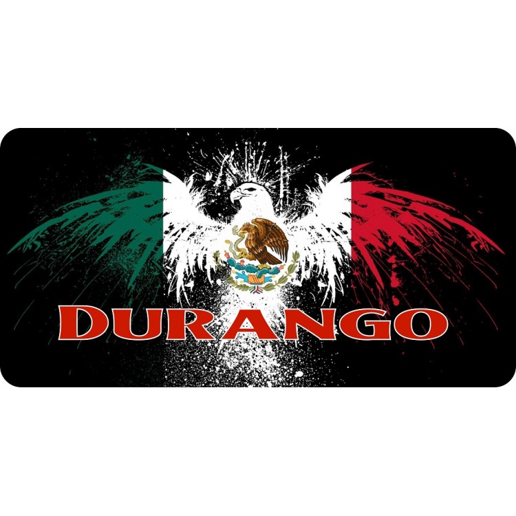 LPO7196 6 x 12 in. Mexico Durango Eagle Photo License Plate