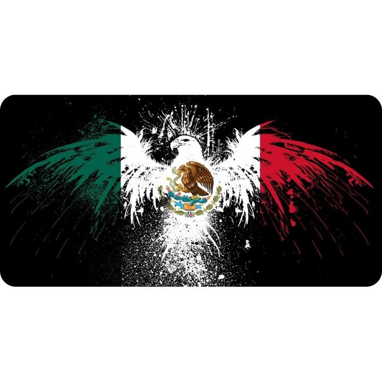 LPO7197 6 x 12 in. Mexico Eagle Photo License Plate