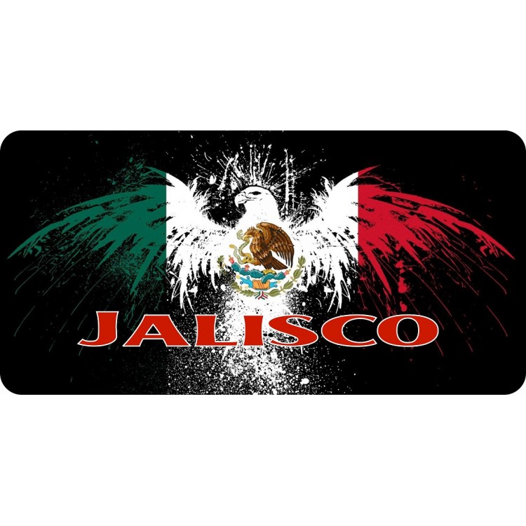 LPO7200 6 x 12 in. Mexico Jalisco Eagle Photo License Plate