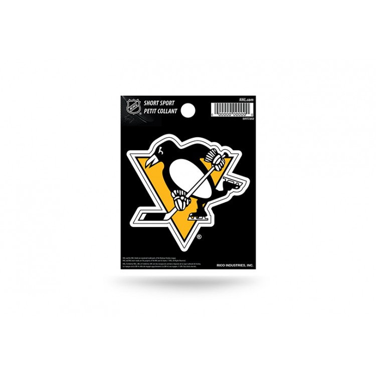 SRT7202 3 x 3 in. Pittsburgh Penguins Short Sport Decal