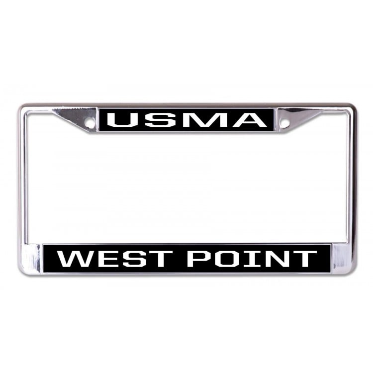LPO7229 6 x 12 in. West Point Usma Chrome License Plate Frame