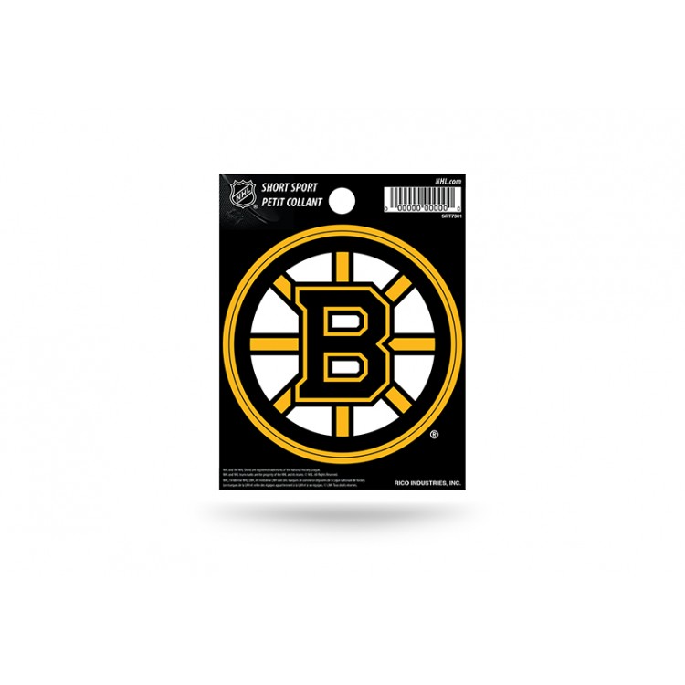 3 x 3 in. Boston Bruins Short Sport Decal