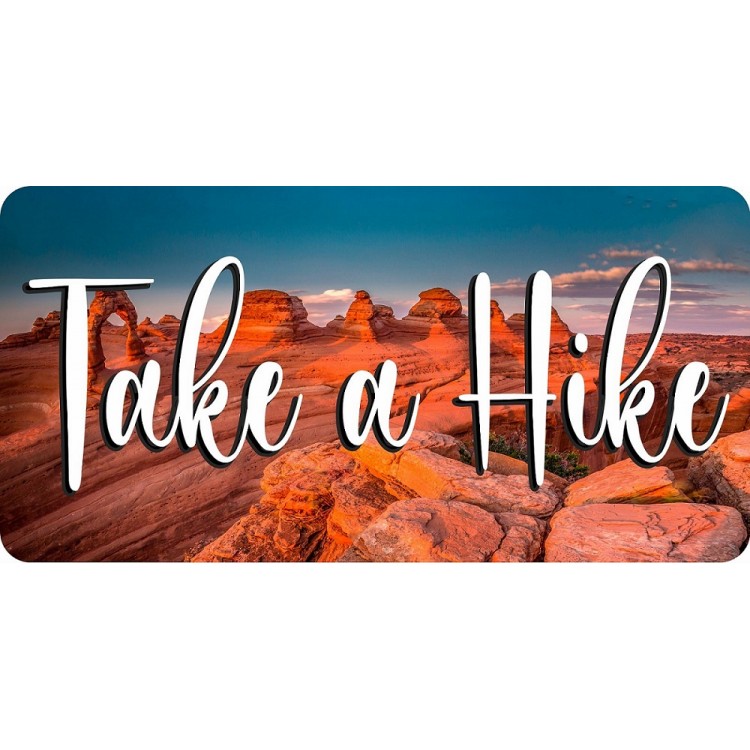 LPO7259 6 x 12 in. Take a Hike Photo License Plate