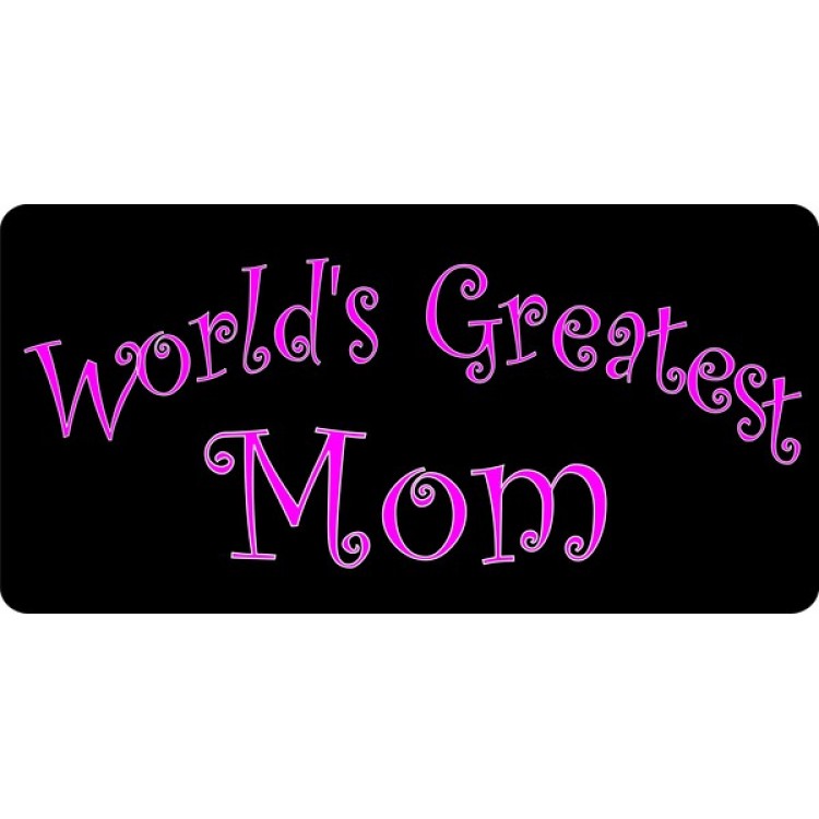 LPO1008 Worlds Greatest Mom Photo License Plate