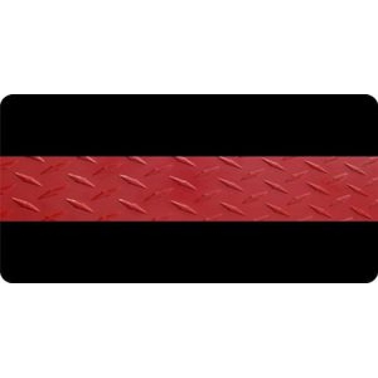 LPO733 Firefighter Thin Red Line Photo License Plate