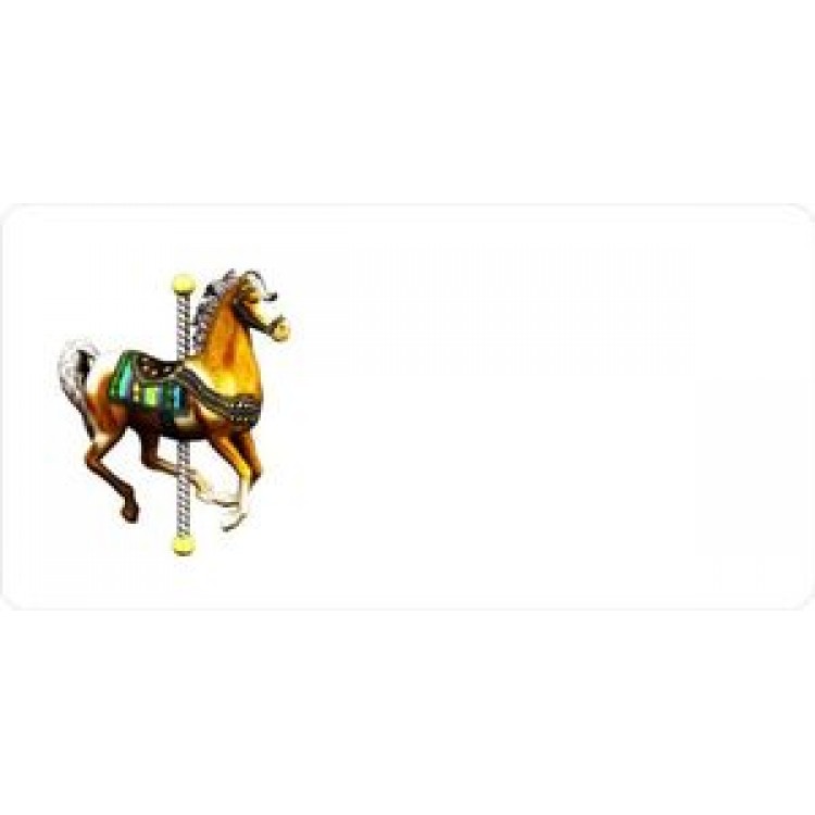 LPO425 Carousel Horse Photo License Plate
