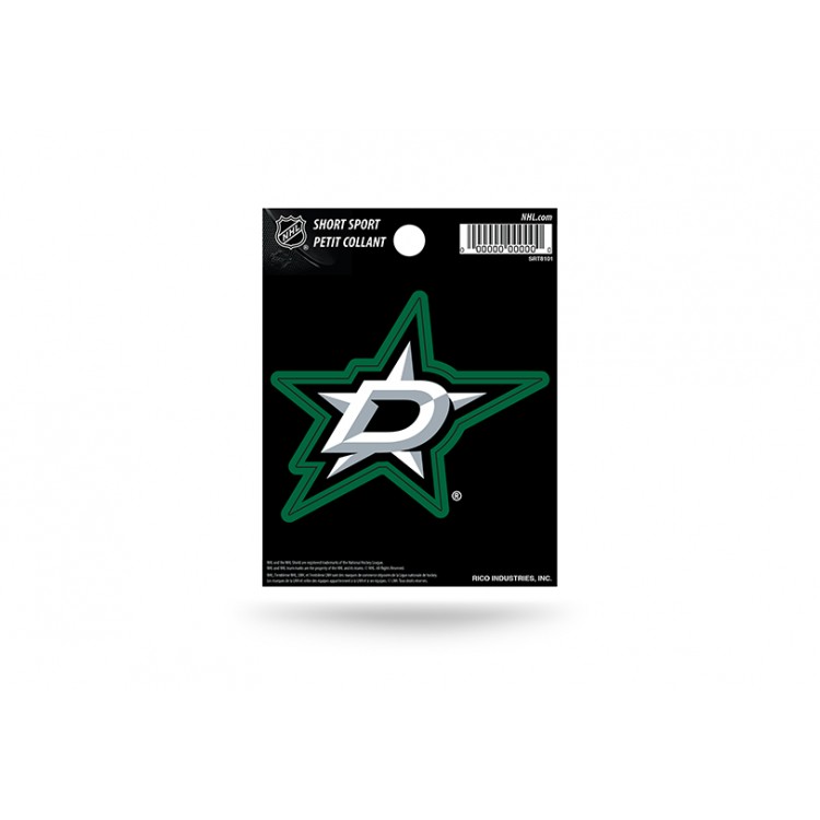 3 x 3 in. Dallas Stars Short Sport Decal