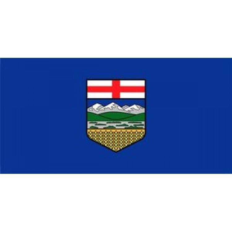 LPO882 Alberta Flag Photo License Plate