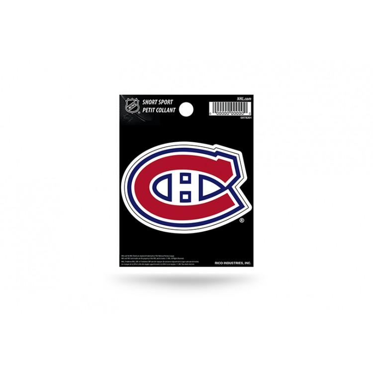 SRT8201 3 x 3 in. Montreal Canadiens Short Sport Decal
