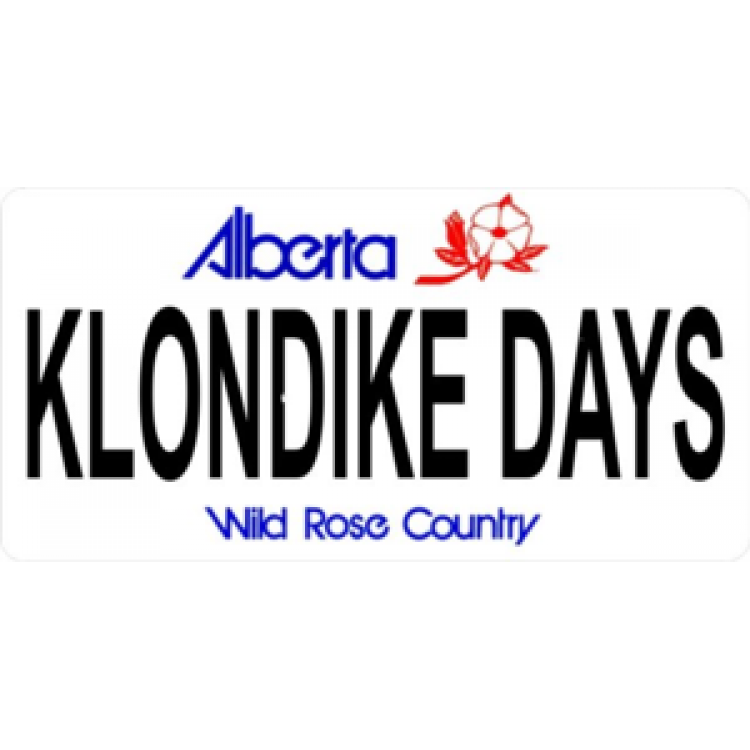 LPO523 Alberta Klondike Days Photo License Plate