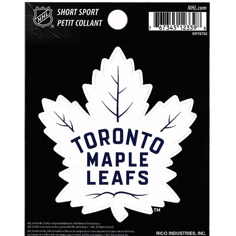SRT8702 3 x 3 in. Toronto Maple Leafs Short Sport Decal
