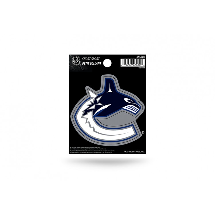 SRT8801 3 x 3 in. Vancouver Canucks Short Sport Decal