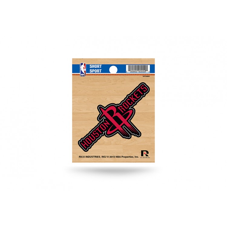 SRT89001 3 x 3 in. Houston Rockets Short Sport Decal