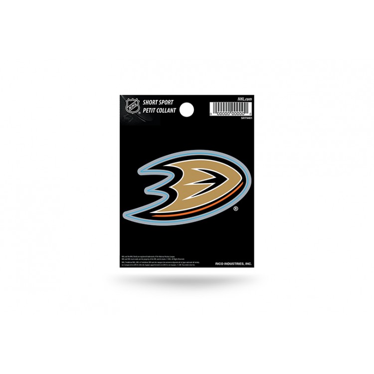 SRT9401 3 x 3 in. Anaheim Ducks Short Sport Decal
