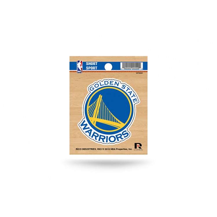 Picture of 212 Main SRT96001 3 x 3 in. Golden State Warriors Short Sport Decal