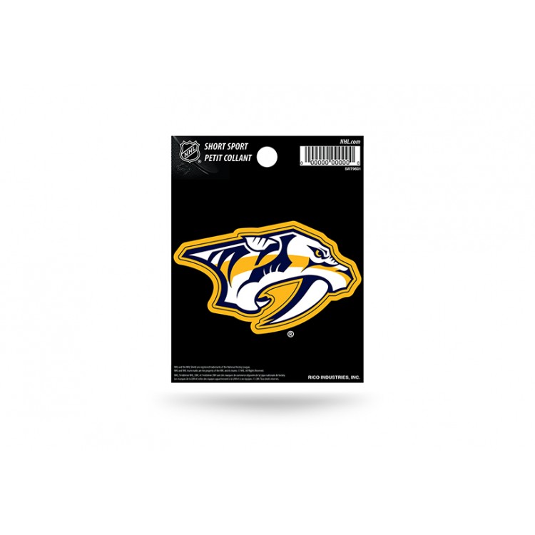 SRT9601 3 x 3 in. Nashville Predators Short Sport Decal