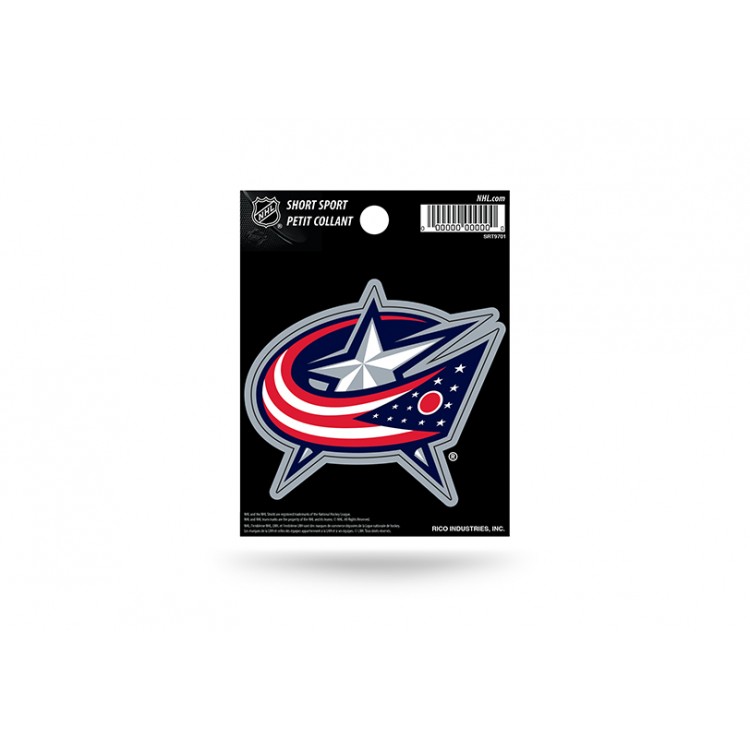 SRT9701 3 x 3 in. Columbus Blue Jackets Short Sport Decal