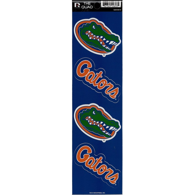 QAD100101 2.5 in. Florida Gators Quad Decal Set
