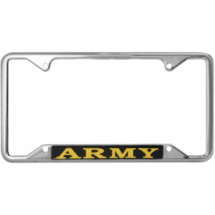 LFA36 6 x 12 in. U.S. Army Chrome License Plate Frame
