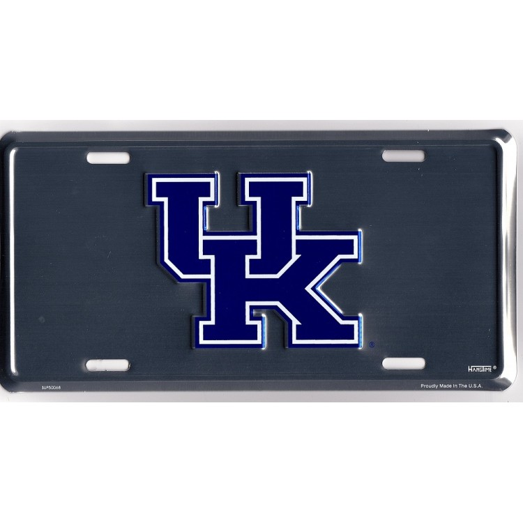 6 x 12 in. Kentucky Wildcats Anodized License Plate