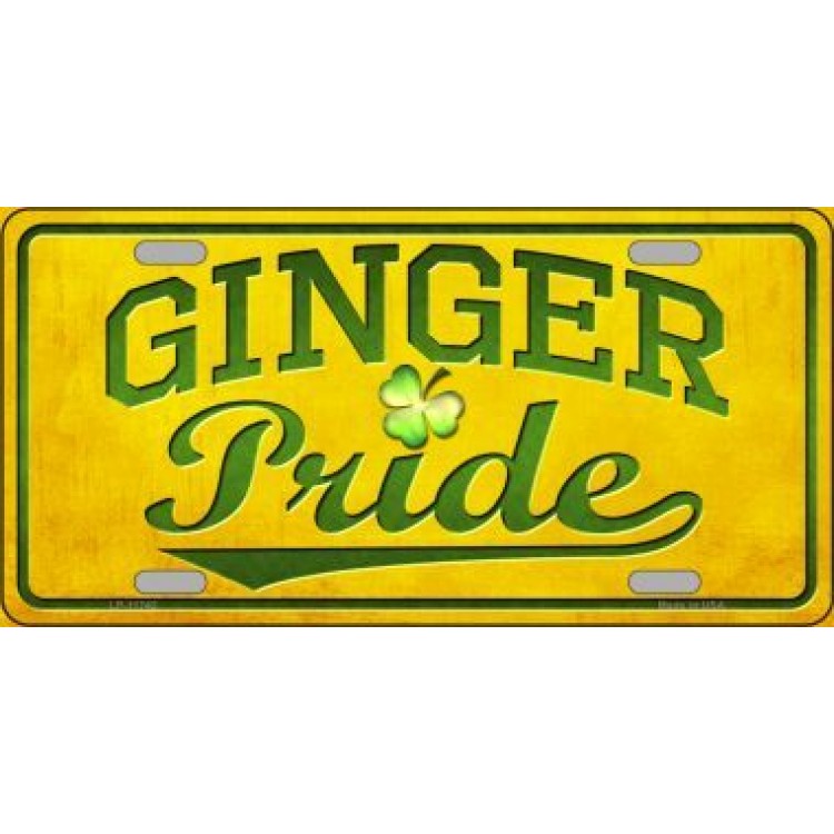 LP-11742 6 x 12 in. Ginger Pride Metal License Plate