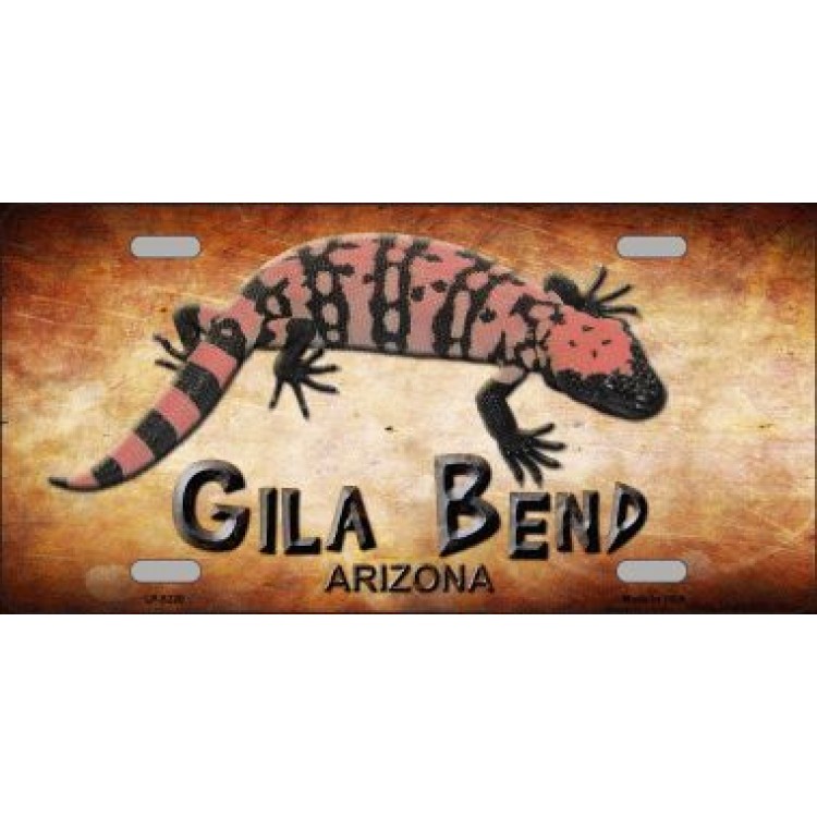 LP-8220 Gila Bend Gila Monster Metal License Plate