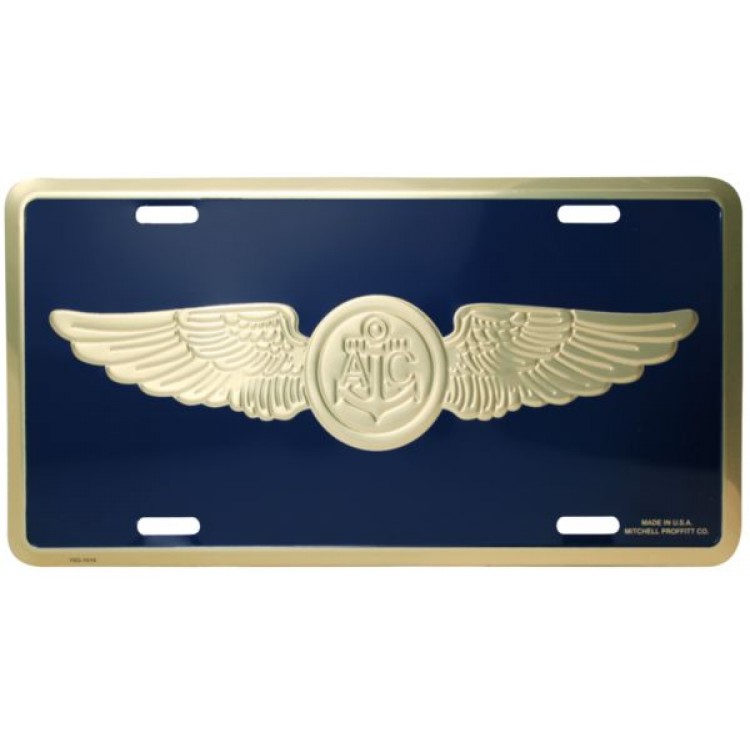 6 x 12 in. U.S. Navy Aircrew Logo License Plate