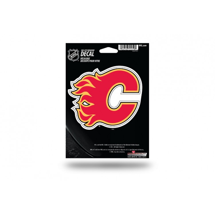 VDCM7601 5 in. Calgary Flames Die Cut Vinyl Decal